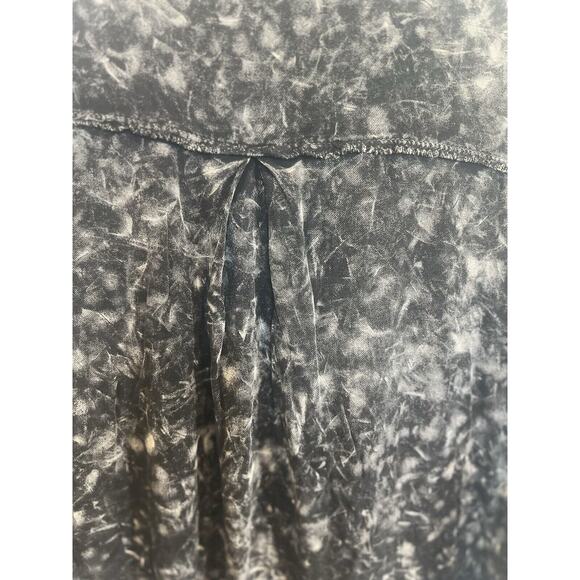 Michelle Mae Womens Y2K Acid Wash Button Blouse Top Size S Grunge Indie Skater - Picture 11 of 16